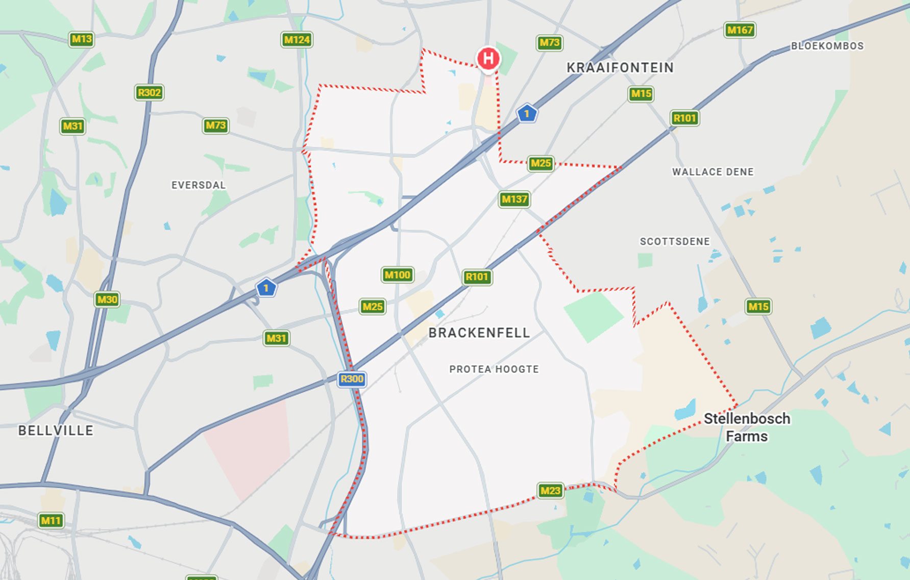 Brackenfell Map SA Movz
