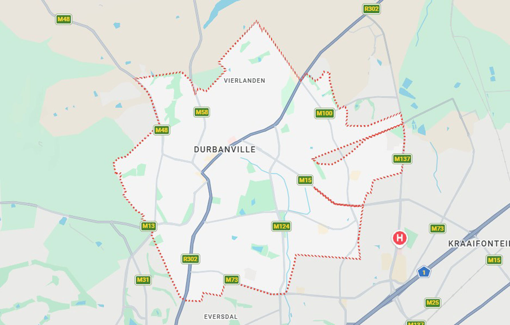 Durbanville Map SA Movz